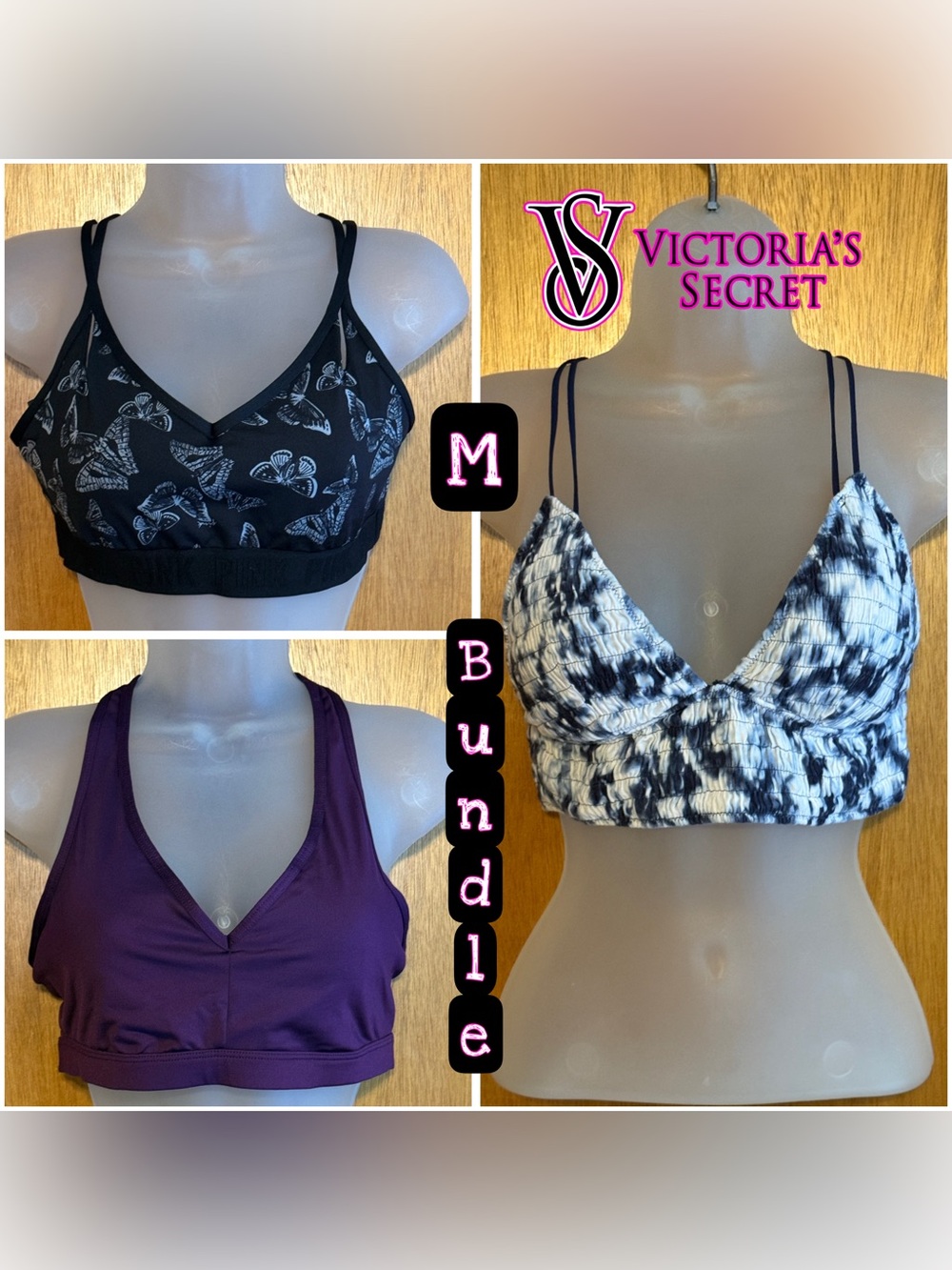 Victoria’s Secret Women's Bra Bundle sz M 
In Excellent Like New Condition
